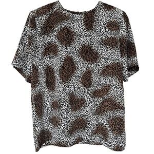 EUC BORA Wild Pattern Short Sleeve Shirt